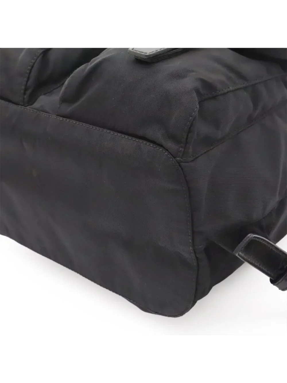 Prada Vela Backpack Nylon Leather Nero Black Silver Domestic Boutique Purchase